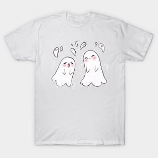 Cute ghost duo spooky sticker pack for Halloween T-Shirt